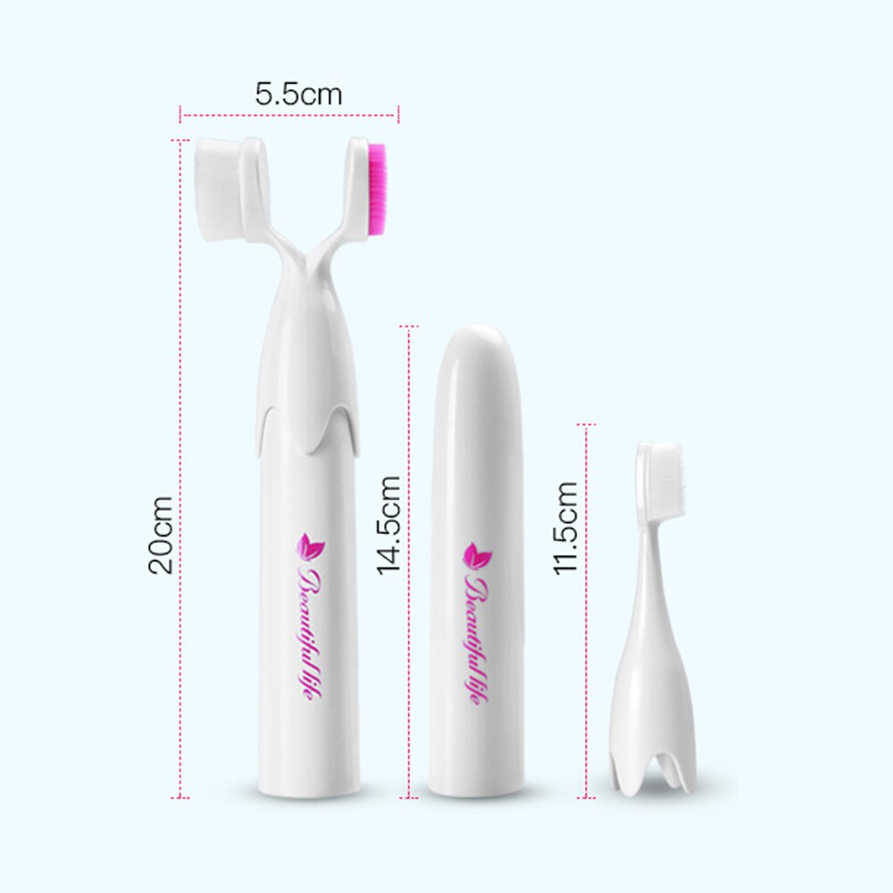 Neue Elektrische Zahnbürste Vibration Auge Massagegerät Silizium Gesichts Tiefe Reinigung Pinsel Elektrische Vibrieren Massage Sauber Schönheit Gerät