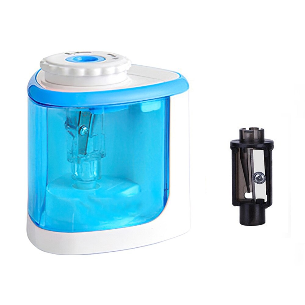 SPASH – taille-crayon automatique électrique , fournitures scolaires et de bureau pour crayon de 6 à 8mm: Blue with 1 blade