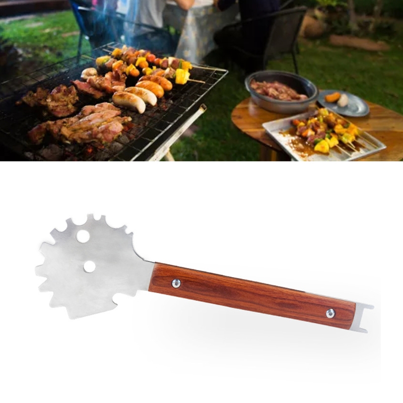 Grill Scraper Stainless Steel Material Barbecue Cleaning Scrapers Barbecue Cleaners Oven Cleaning Scraper for Grill Rack