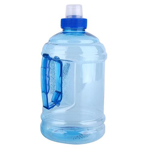 1L/2L Big Size Drink Water Bottle Large Capacity Water Bags Sports Cap Outdoor Travel Drink Kettle with Cap Gym Training: 1L Blue