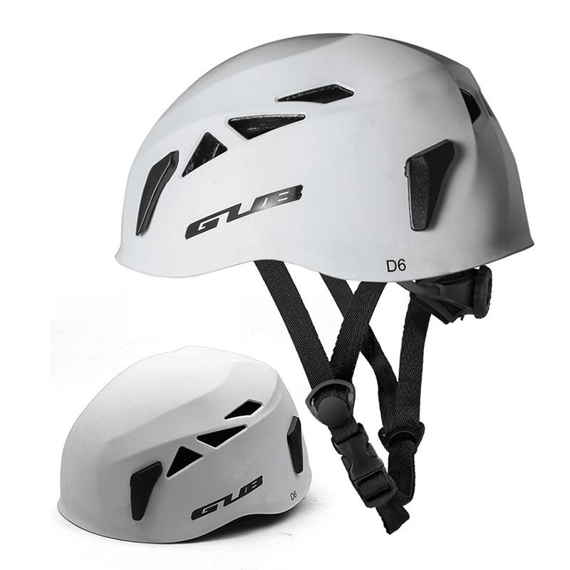 Gub udendørs downhill udvidelse hule redning bjergbestigning opstrøms hjelm sikkerhed hat klatring udstyr: Mat hvid