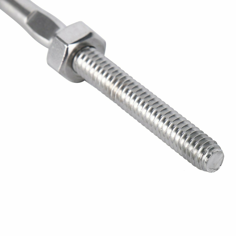 Stainless Steel T316 Swage Threaded Tensioner End Fittings 1/8 inch Cable Railing