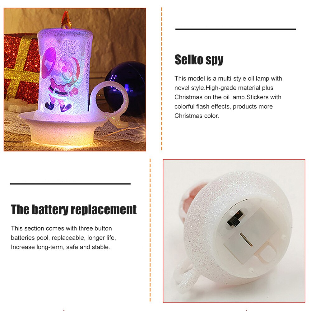Electronic LED Light Candles DIY Party Wedding festival decoration Realistic Battery-Powered Flameless Candles for Christmas