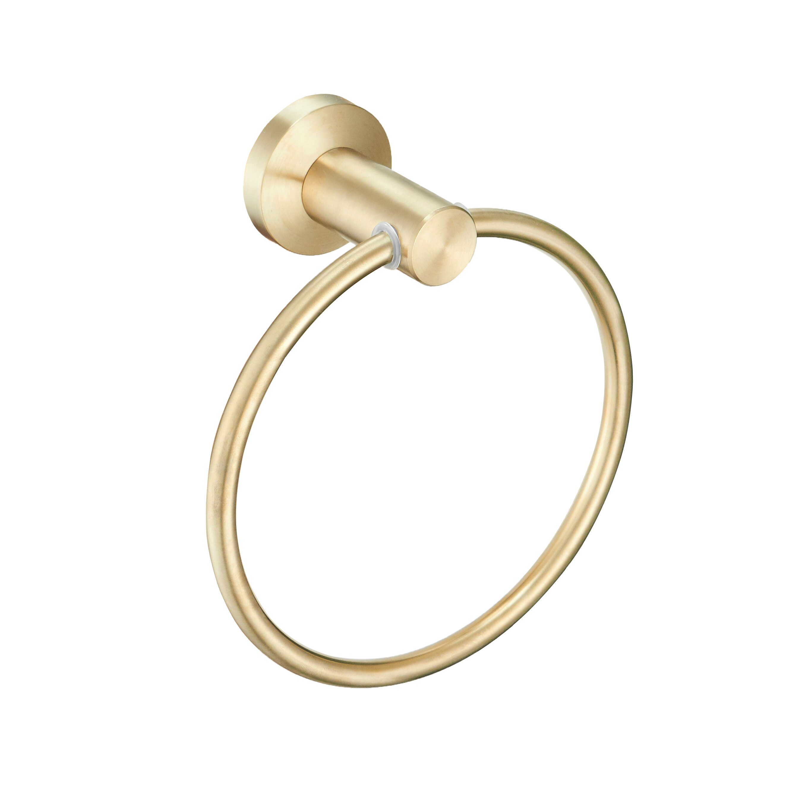 Modern Roung Towel Ring Towel Holder Wall-Mounted Gold Brushed Towel Rack Bathroom Accessories Home Decoration