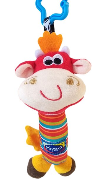 Baby Cartoon Dier Cartoon Dier Hanger Bed Accessoires Bed Opknoping Speelgoed Met Baby Knuffel