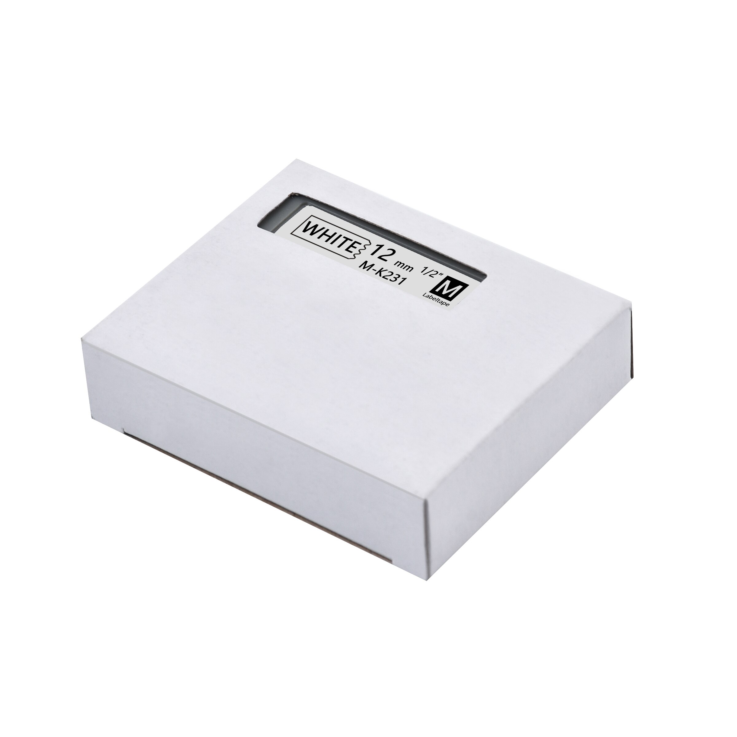 Lovely Pattern MK-231 Compatible brother M-K231 MK231 MK 231 black on white 12mm strong adhesive label tapes for PT-80 PT-70