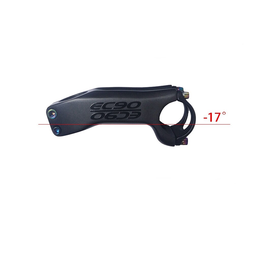 EC90 Bike stem Carbon MTB road bike 6/17 degree 31.8MM Road Bike carbon stem positive /negative Cycling parts Bicycle Stem: 17 100mm