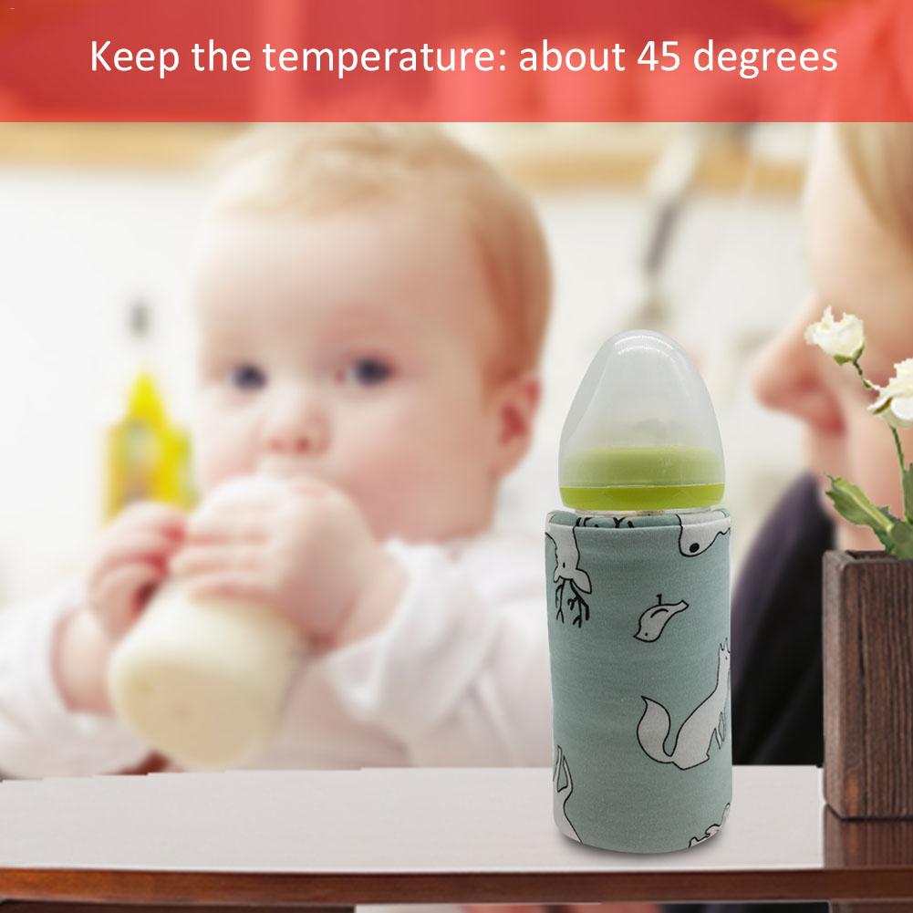 Juego de aislamiento térmico para biberones, portátil, USB, para exteriores, calentador de temperatura constante, leche para bebé, suministros de cuidado infantil
