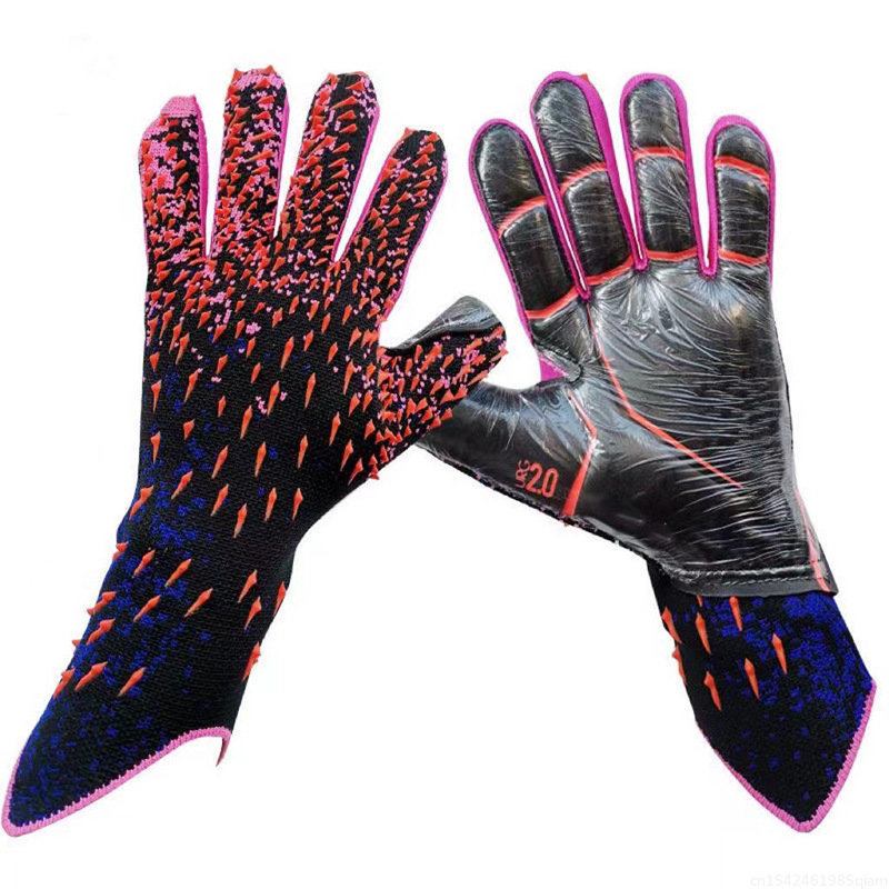 Nuevos guantes de portero de fútbol de látex, protección de fútbol gruesa, guantes de portero de fútbol para adultos y adolescentes