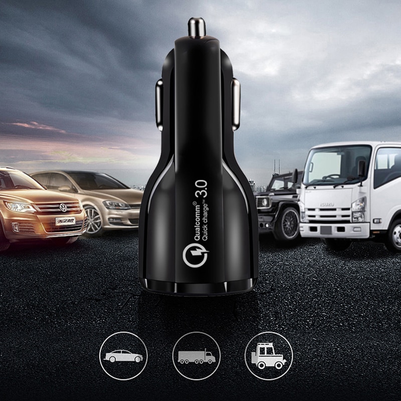 Quick Charge 3.0 USB Car Charger Mobiele Telefoon Oplader in een auto voor iPhone xiaomi Samsung S10 vivo nex 3 auto-oplader