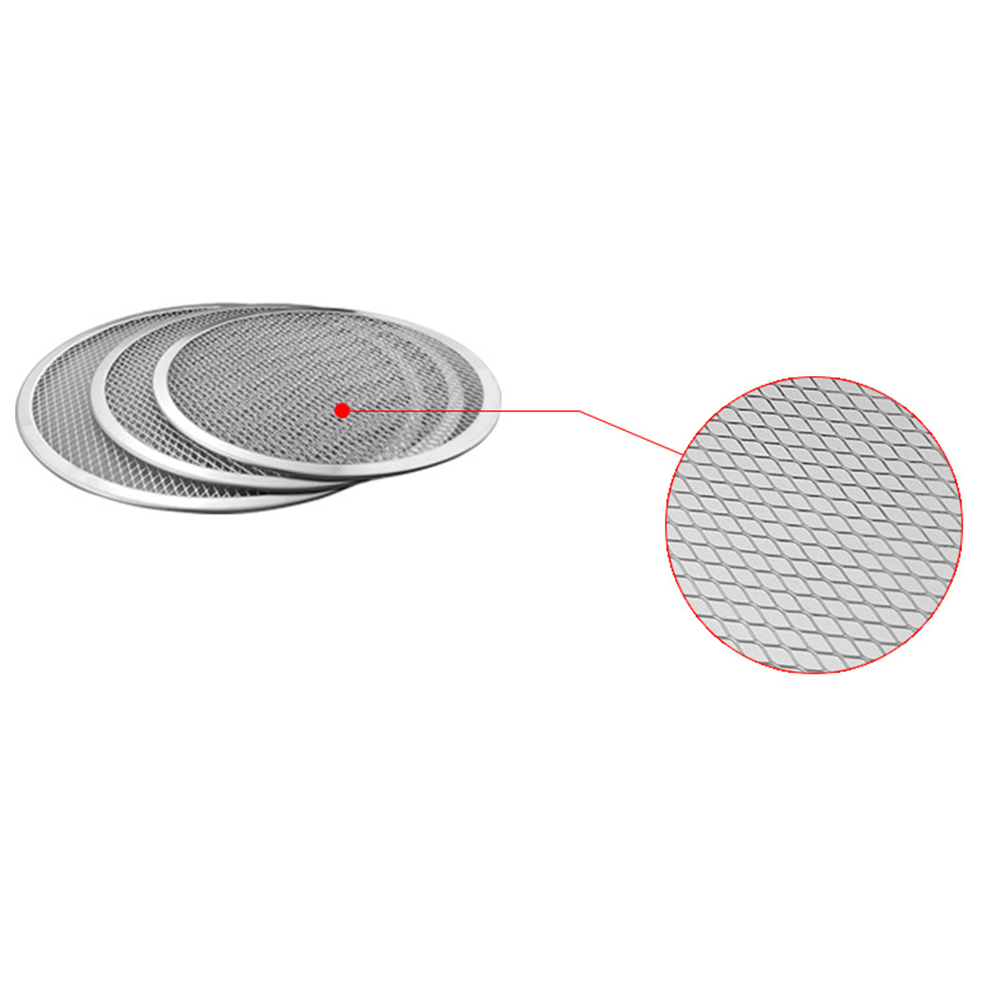 Kitchen Baking Tools Pizza Tray Mesh Seamless Aluminum Pancake Pizza Screen Baking Tray Net Bakeware 6/9/11/12/16 inch DIY Tray