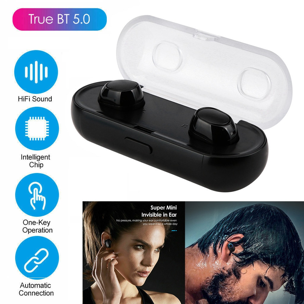 Mini Twins Wireless In-Ear Oortelefoon Handsfree Oortelefoon Blutooth 4.2 Stereo Auriculares Oordopjes Bass Bluetooth Headset