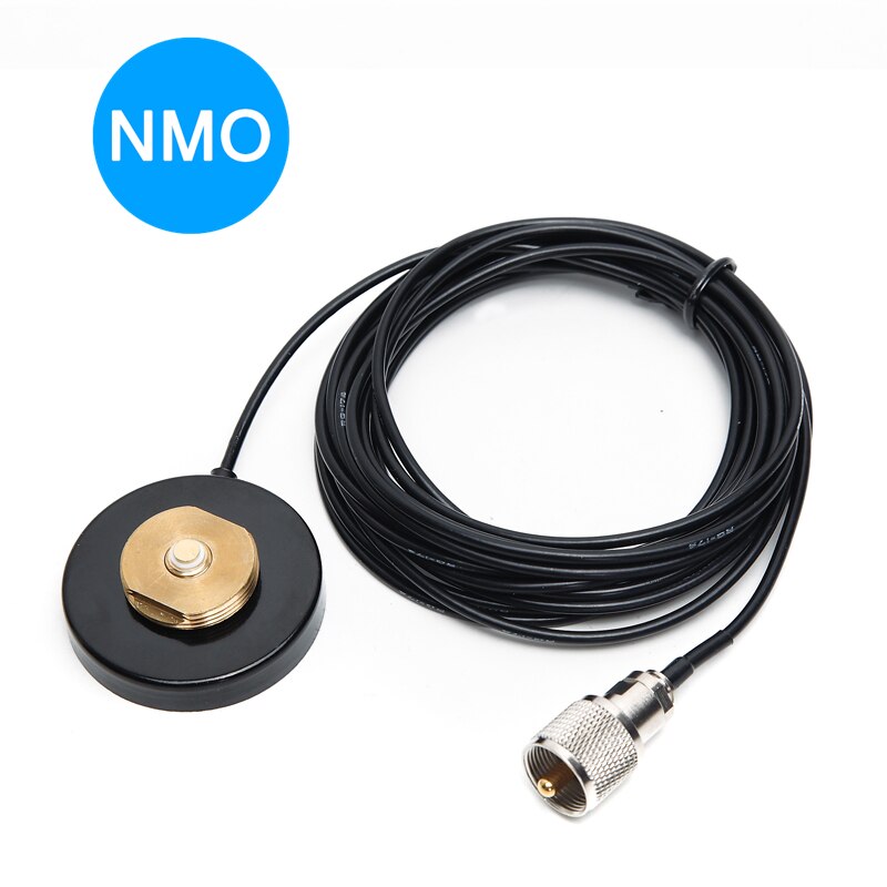 NMO ABBREE MINI N-60 Mount Magnetic Base with 5M/16.4ft Coaxial Cable for Car Mobile Radio Antenna Stable Mobile Radio Mount: 5m Cable