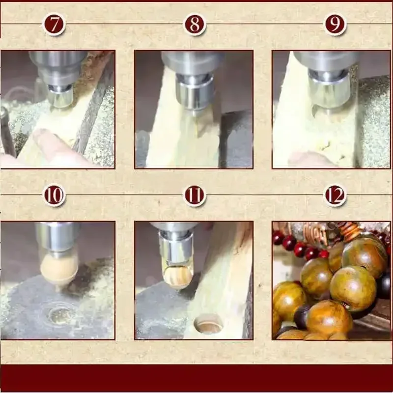 Premium Beads Drill Bit Carbide Ball Blade Woodworking Milling Cutter Molding Tool Beads Router Bit Drills Bit Set