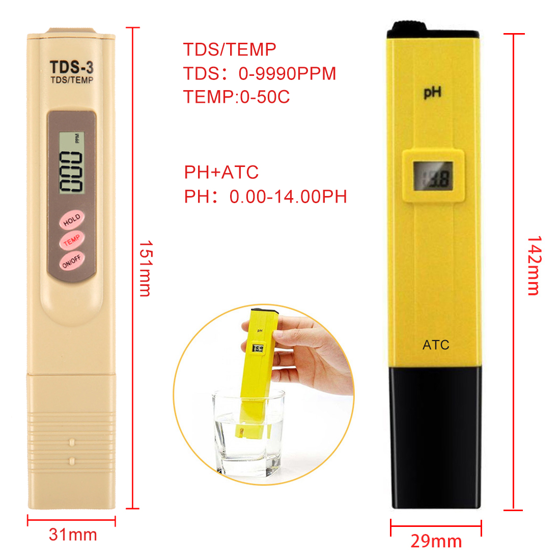 LCD numérique PH mètre stylo de testeur précision  – Grandado