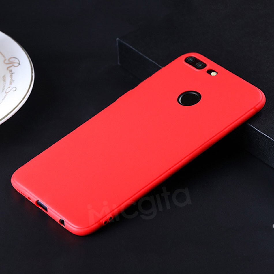 For Huawei Honor 9 Case Honor 9 Lite Cases Silicone Shockproof Matt Suface Soft TPU Cover Fitted Case For Huawei Honor 9 Lite: Honor 9 / Red