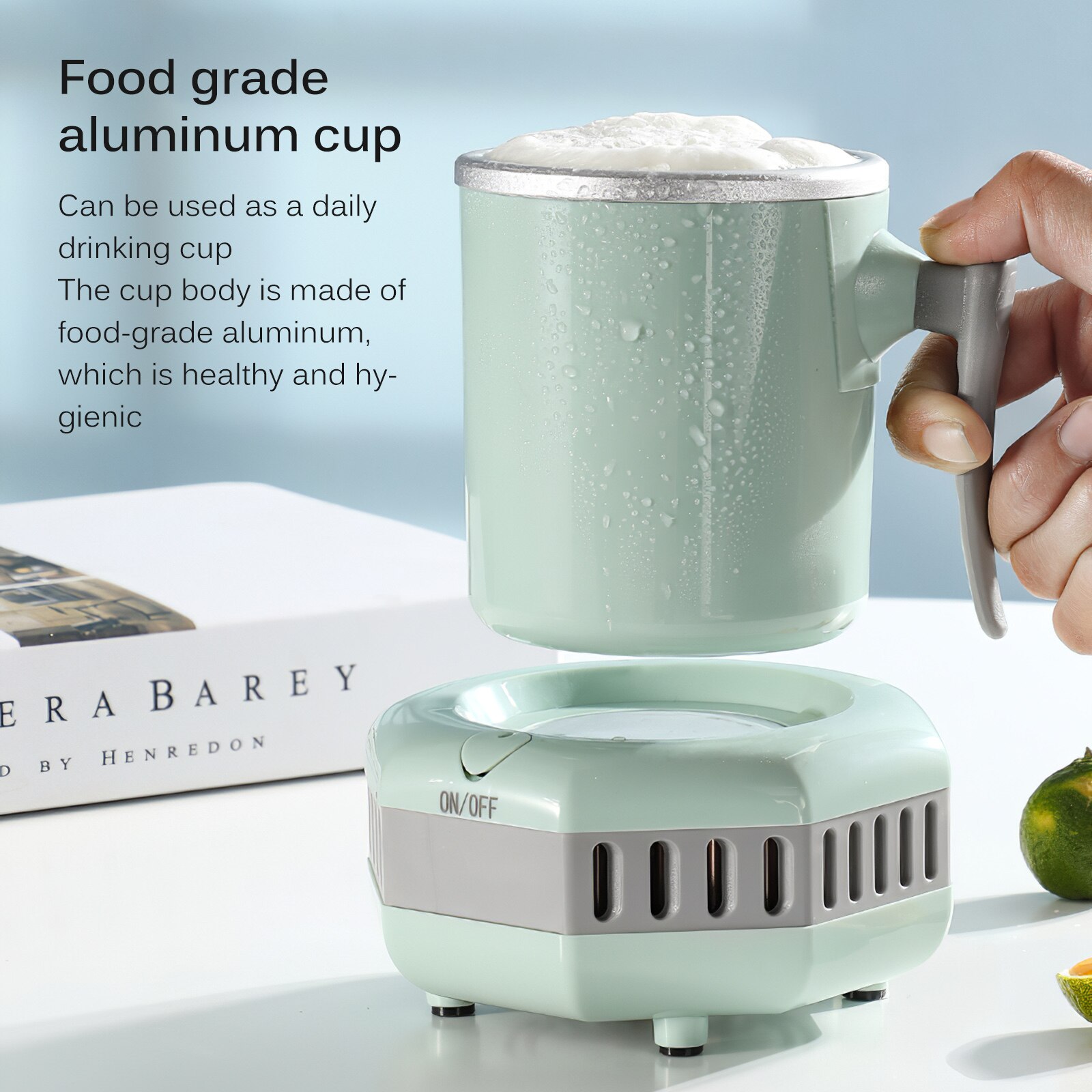 Enfriador eléctrico de bebidas latas, taza de refrigeración portátil para casa, Hotel, vino, cerveza, máquina de refrigeración