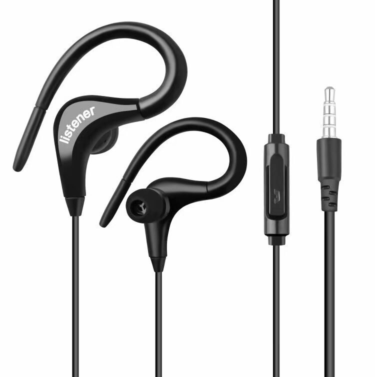Senza fili Auricolare Bluetooth 4.1 Stereo Binaurale Regalo Impermeabile e Sudore a prova di Sport del Trasduttore Auricolare Del Telefono Mobile Universale Gancio per L'orecchio: C448-black