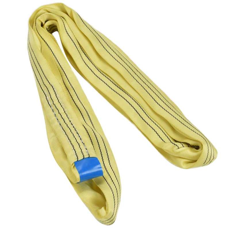 Round Sling Hoist Webbing Wear Resistant for ships, machinery, ports, transportation lifting sling