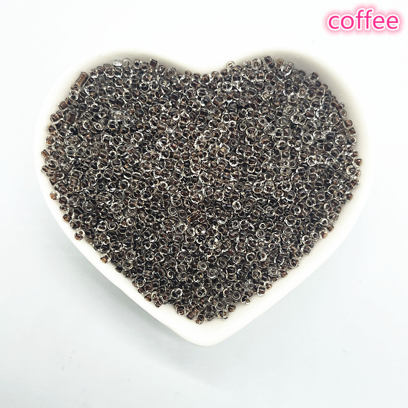 Colgante de corazón de 15g, 2mm, 3mm, 4mm, efecto de teñido, cuentas de semilla de cristal checo, cuentas de pulsera DIY para fabricación de joyas, accesorios