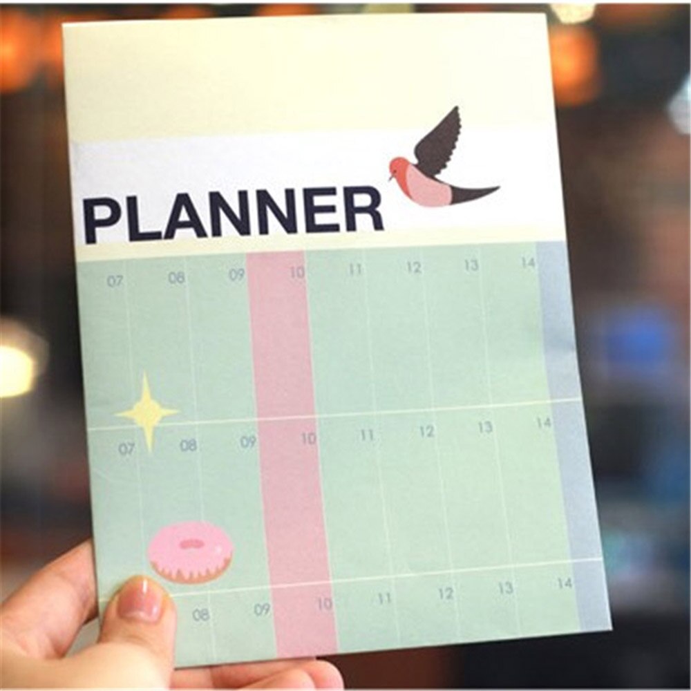 Half Year Planner Calendar Study Marker Learning Working Plan Table Notice Writing Pads Planners Office School Supply Timetable