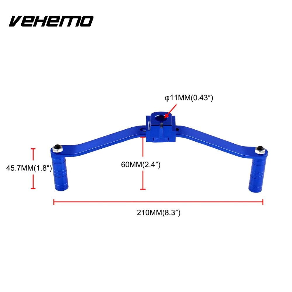 Doble cabeza motocicletas motocicleta palanca de aluminio Universal de cambio de velocidad de cambio de marchas modificado de palanca de cambio de marchas ATV