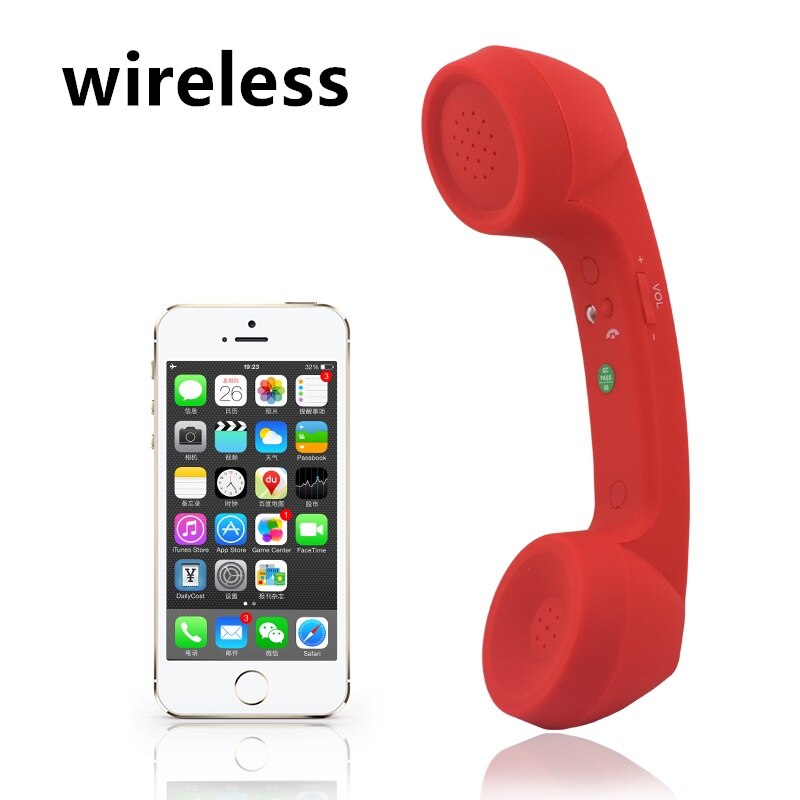 Wireless Retro Telephone Handset and Wire Radiation-proof Handset Receivers Headphones for a mobile phone with comfortable call