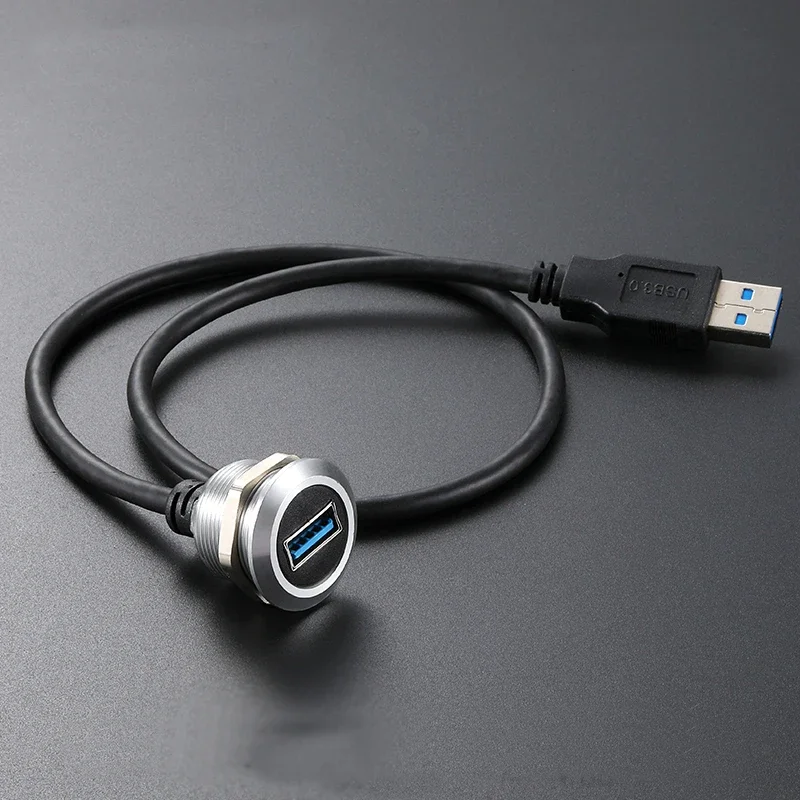 Ethernet LAN Network Cable Extender RJ45 CAT6A HDMI-Compatible Connector USB 2.0 3.0 Type-B Type-C Female Jack Panel Mounting: MULTI / Line Connector