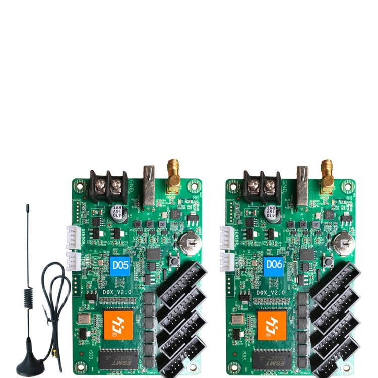 HD-D05 HD-D06 Mobile WIFI full color asynchronous control card LED display weather forecast remote cluster