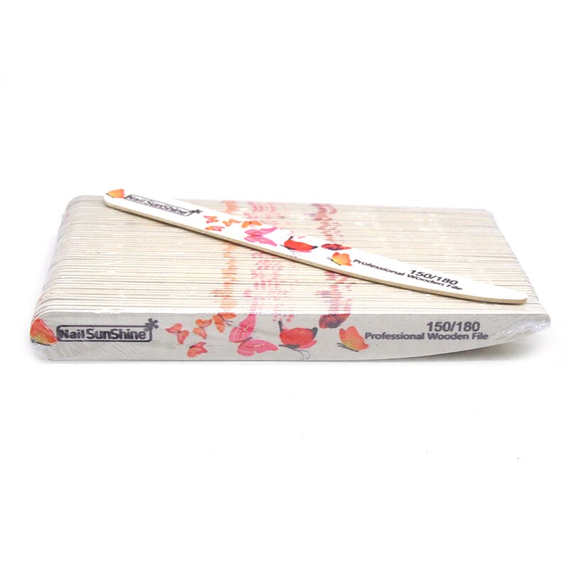 50 Stks/partij Nagelvijlen Double Side Professionele Nagels Bestand Sterke Schuurpapier Wasbare Art Nail Buffer File Professionele Accessoires: 150-180