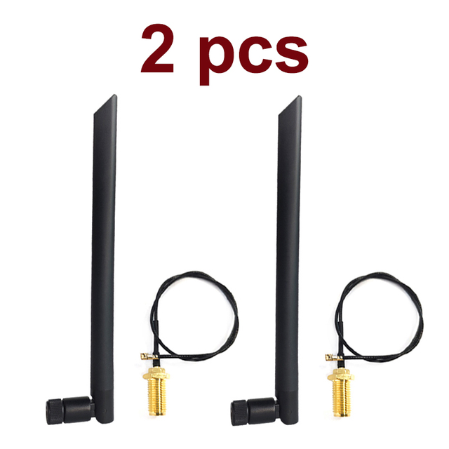 868MHz 915MHz Antenna lora pbx antena 5dbi RP-SMA Connector GSM 915 MHz 868 IOT antena antenne 21cm SMA Male /u.FL Pigtail Cable: 2pcs