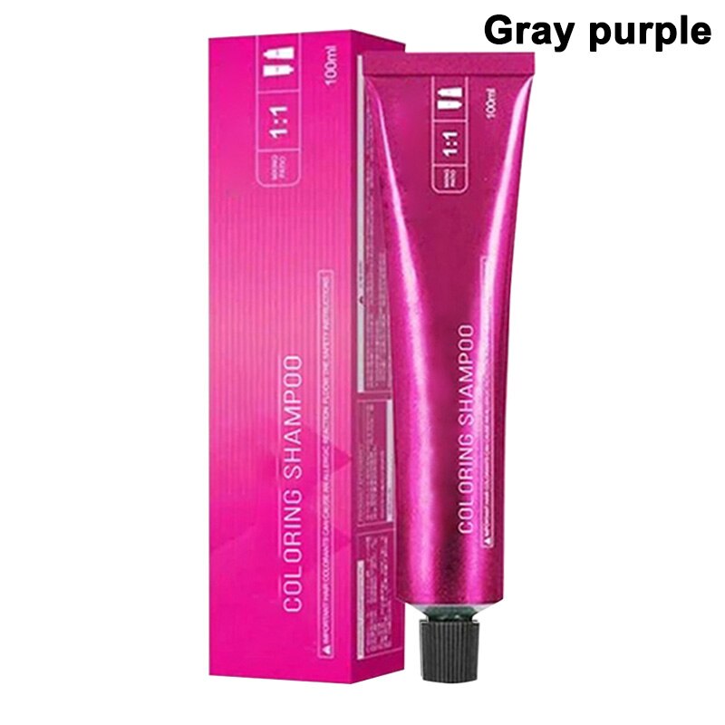 Haar Färbung Shampoo Mild Sicher Haar Färben Shampoo für Männer Frauen Alle Haare WH998: grey purple
