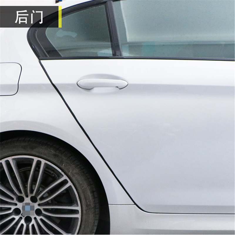 Protección de puerta de coche tipo U, protectores de borde transparente, tira de moldura de estilo, Protector de goma contra arañazos, puerta de coche Universal