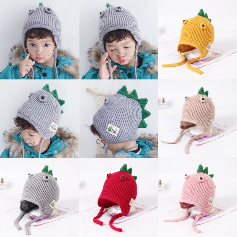 Lovely Winter Baby Toddler Kids Boy Girl Cap Knitted Cute Ear Beanie Warm Hat