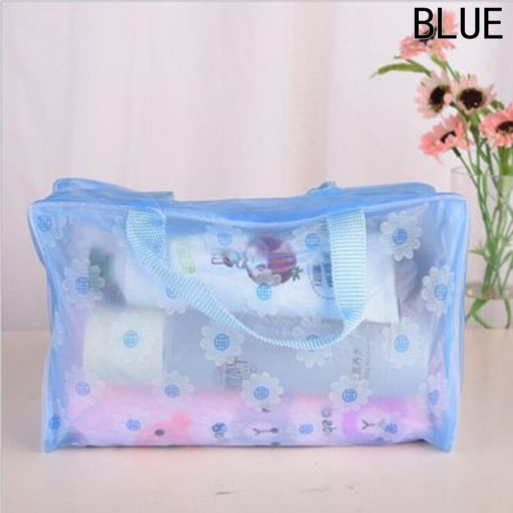 Waterproof PVC Makeup Cosmetics Bags Clear Transparent Travel Storage Box Wash Bathing Make Up Bag