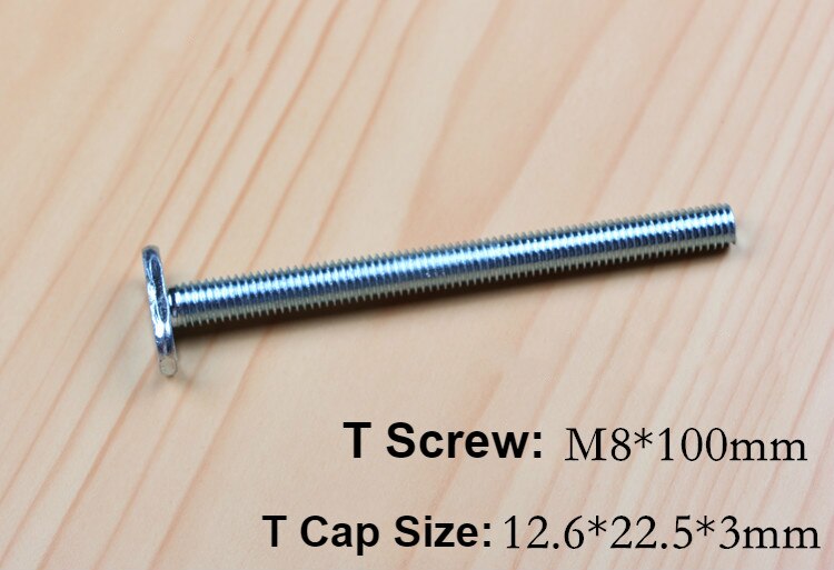 Aluminium T-Slot Glijbaan T-Tracks Mijter Track Voor Houtbewerking Zaag/Router Tafel Werkbank Gereedschap type-19: 1Pc T Screw