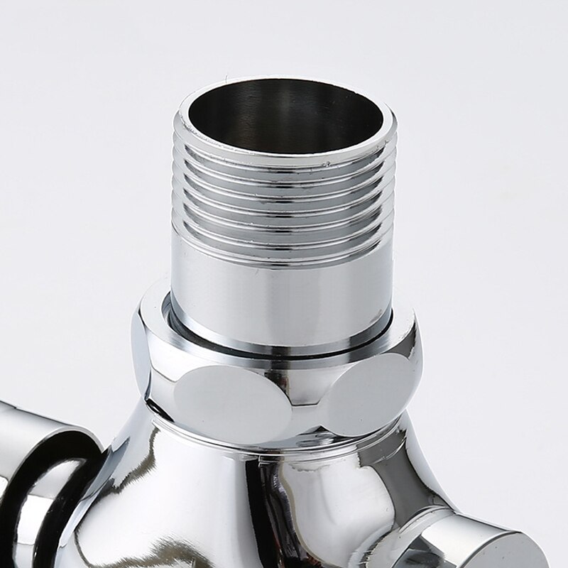 Toilet Flush Valve Copper Flushing Valve Hand Pressed Self Closing Flushing Valve Urinal Flushing Bathroom Sanitary Accessories