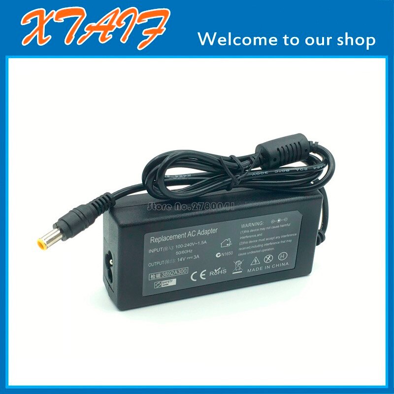 14 v 3a ac adapter voor samsung bx2431 p2270 p2570 p2770h s20a300b s23c570h