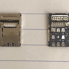 10 stks/Originele voor LG K10 K8 K350 V10 V20 H968 H900 Sim-kaartlezer socket connector