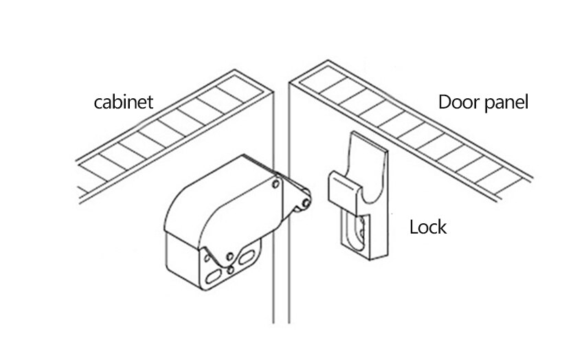 Mini Push Catch Latch Cabinets Lock Automatic Spring Catch System Motorhome Cupboard Doors Furniture Security locks