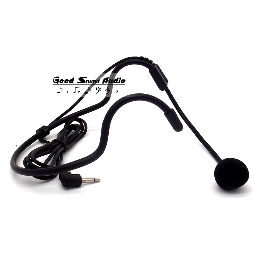 3.5mm Plug Wired Condenser Headworn Headset Microphone Earhook Headband Mic For Wireless Karaoke Teaching Megaphone PC Interview
