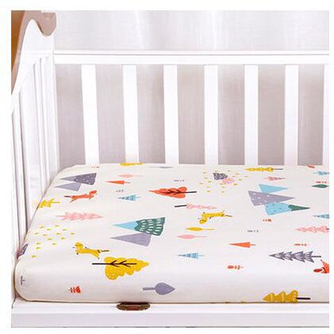 1 stykke madrasovertræk til baby seng bomuld nyfødt monteret ark børneseng madras beskytter sengetøj krybbe ark bomuld baby element: Xiaosenlin