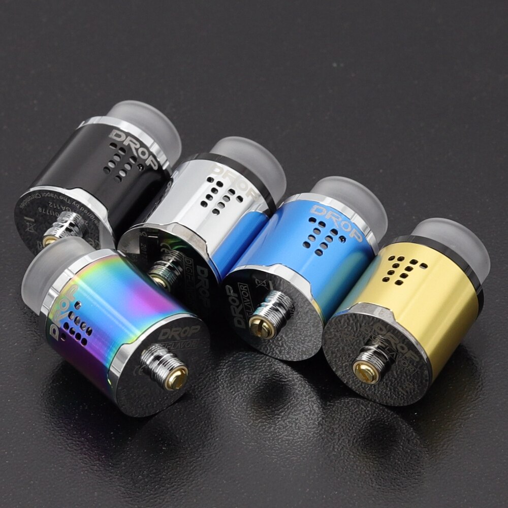 Vape RDA Tank Rebuildable Dripping Atomizer 24mm with 4 Large Post Holes For Easy Coil Replacement BF pin RDA