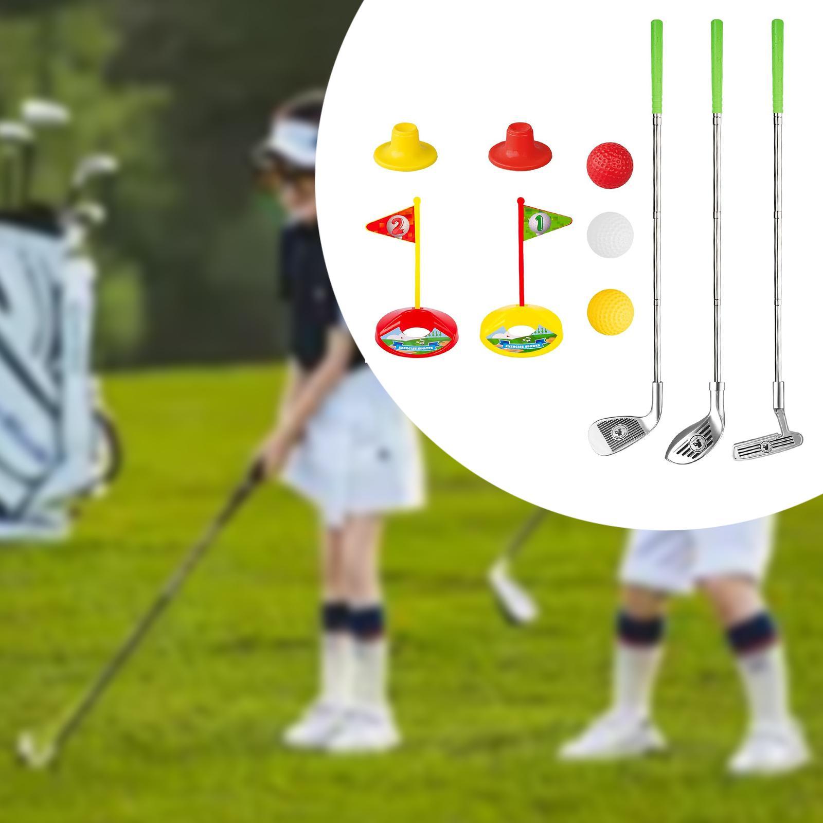 Golf-Set für Kleinkinder, einziehbarer Schläger, Kinder-Golfschläger für drinnen und draußen, Garten