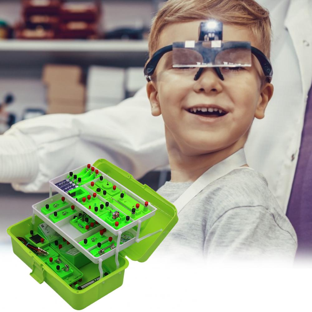 Circuit Experiment Kit Exploratory Connect Wires ABS Physics Electricity Learning Tool for Science