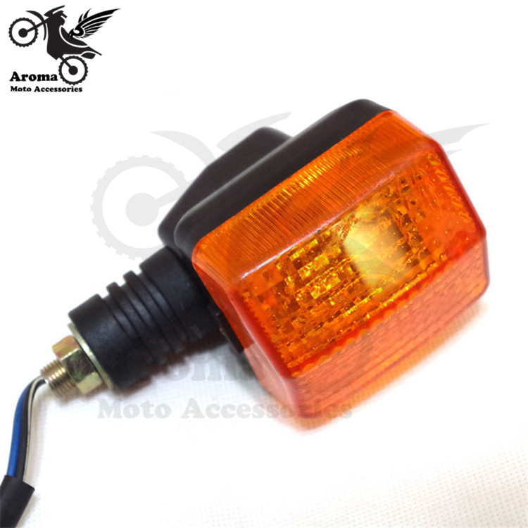 dirt pit bike orange lens motorbike indicator moto flashers for honda CBT125 CL125 motorcycle turn signal light