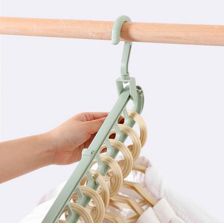 Clothes hanger closet organizer Space Saving Hanger Multi-port clothing rack Plastic Scarf cabide Storage hangers for clothes