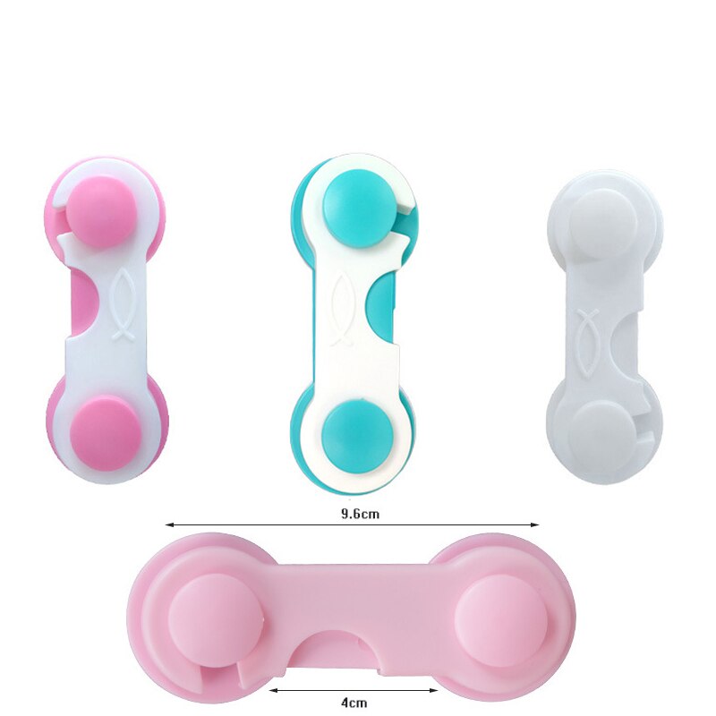 3 Stks/set Kinderen Veiligheid Protector Lock Cartoon Dolfijn Kind Veiligheid Vergrendelingen Laden Kasten Plastic Baby Veiligheid Sloten: B-Style