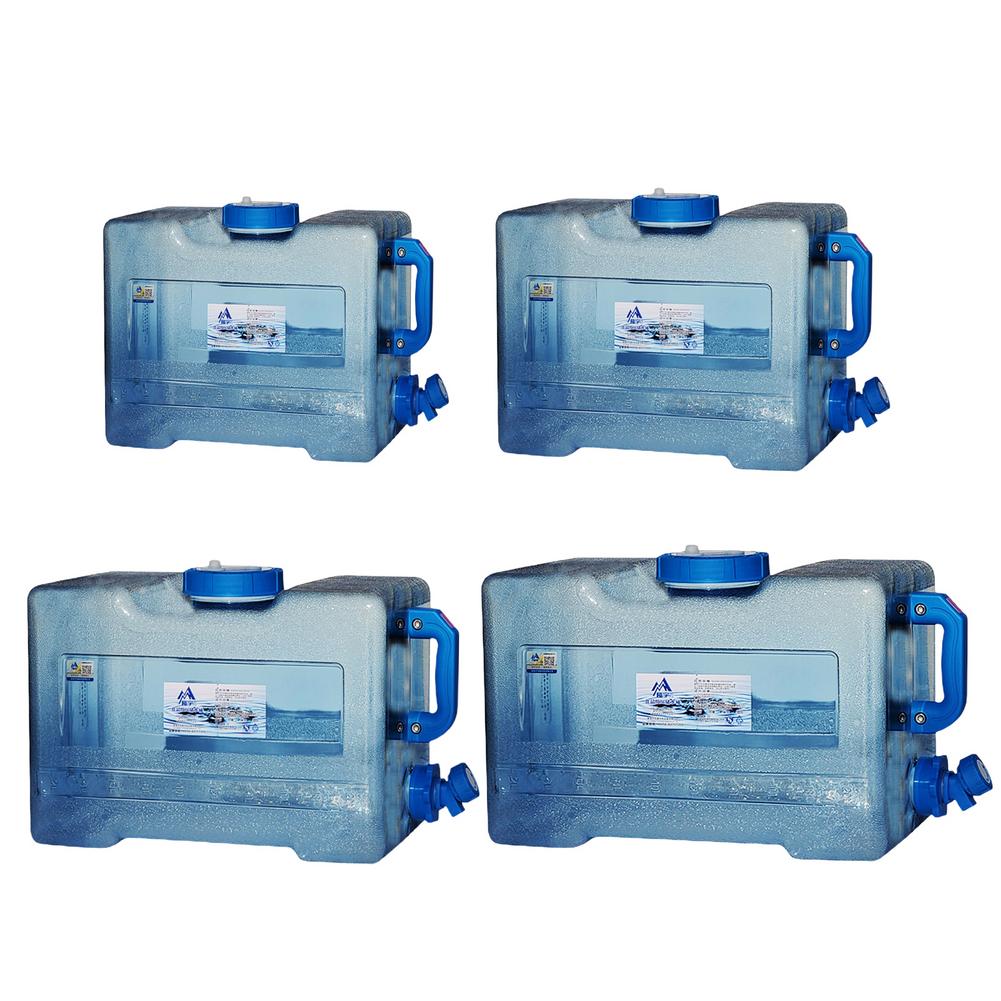 Behållare med 6l/8l/13l/18l kapacitet rent vatten hinkar med kran bärbara drivvattentankar för matlagning utomhus picknick camping