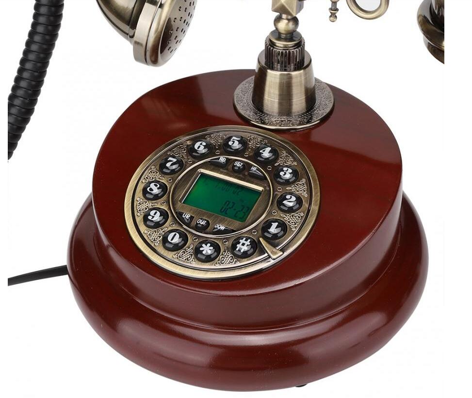 retro telefon przewodowy stary telefon antyczny przewodowy telefon stacjonarny telefon stacjonarny stałe cyfrowe telefony przyciskowe dla rodziny biurowej